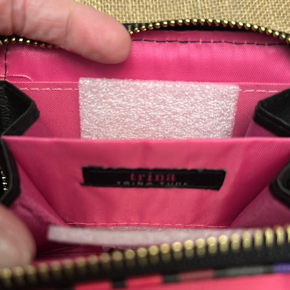 Trina‎ Turk Striped Wallet - Red, Black, Purple - Picture 2 of 4